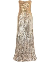 Jenny Packham - Lior Embellished Sequined Satin Gown - Lyst