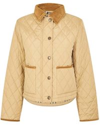 Burberry - Oldham Diamond Quilted Insulated Quilted Jacket - Lyst