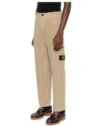 Stone Island - Corduroy Straight-Leg Trousers - Lyst