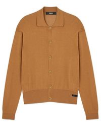 Versace - Collared Button-Up Cardigan - Lyst