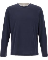 Eleventy - Crew Neck Long Sleeve Sweater - Lyst