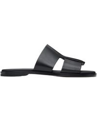 BOSS - Leather Sandals - Lyst