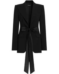 Dolce & Gabbana - Lapel Long-Sleeved Suit Jacket - Lyst