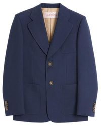 Valentino - Single-Breasted Straight Hem Jacket - Lyst