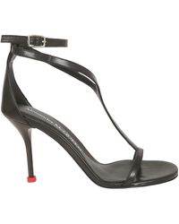 McQueen - Harness Ankle Strap Sandals - Lyst