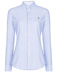 Polo Ralph Lauren - Heidi Striped Long Sleeve Shirt - Lyst