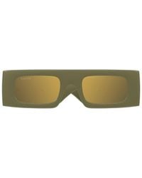 Gucci - Eyewear Rectangular Frame Sunglasses - Lyst