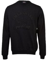 Paul & Shark - Round-Necked Logo Sweater - Lyst