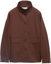 Prada - Long-Sleeved Button-Up Jacket - Lyst