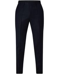 BOSS - Solid Color Casual Trousers - Lyst