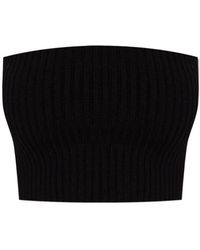 Chloé - Ribbed-Knit Bandeau Top - Lyst