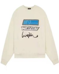 we11done - Logo Printed Sweater - Lyst