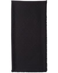 Prada - Symbole Silk And Wool Jacquard Shawl - Lyst