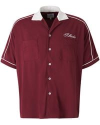 Rhude - Chamonix Mont-Blanc Bowling Shirt - Lyst