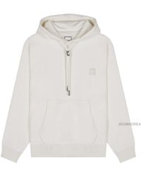 WOOYOUNGMI - Long-Sleeved Hooded Sweatshirt - Lyst
