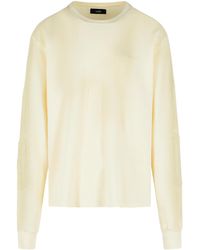 Amiri - Logo Embroidered Long-Sleeved T-Shirt - Lyst