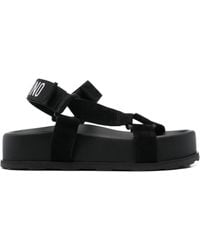 Moschino - Touch-Strap Fastened Open-Toe Sandals - Lyst