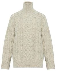 TOTEME - Totême Cable-Knit Turtleneck Knitted Sweater - Lyst