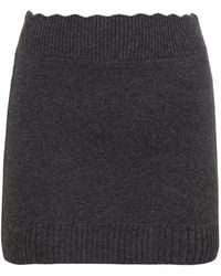 Chloé - Chloé Knitted Mini Skirt - Lyst