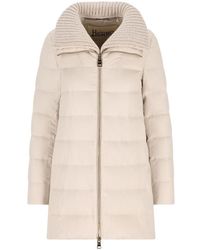 Herno - Long-Sleeved Zip-Up Padded Coat - Lyst