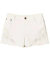 Twinset - Lace-Detail Shorts - Lyst