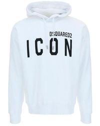 DSquared² - Icon Hooded Drawstring Sweatshirt - Lyst