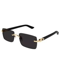 Cartier - Rimless Rectangular Sunglasses - Lyst
