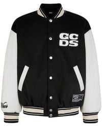 Gcds - Two-Toned Long-Sleeved Bomber Jacket - Lyst