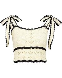 Zimmermann - Aster Crochet Top - Lyst