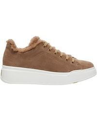 Max Mara - Tmaxi Round-Toe Lace-Up Sneakers - Lyst