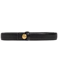 By Malene Birger - Freya Logo Buckle Belt - Lyst
