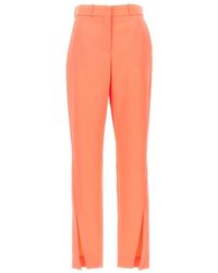 Balmain - Split-Hem High Waist Trousers - Lyst