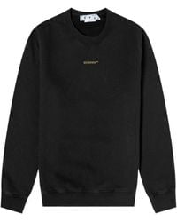 Off-White c/o Virgil Abloh - Logo Printed Long-Sleeved Sweatshirt - Lyst