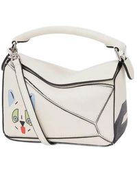 Loewe - Mini Puzzle Futurist Cat Tote Bag - Lyst