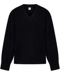 TOTEME - Totême V-Neck Knit Sweater - Lyst