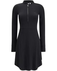 Courreges - Courrèges Biker Crepe Jersey Zipped Dress - Lyst