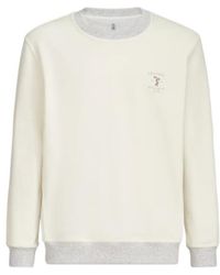 Brunello Cucinelli - Cotton French Terry Sweatshirt With Embroidery - Lyst