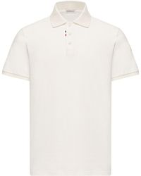 Moncler - Logo Cotton Piquet Polo Shirt - Lyst
