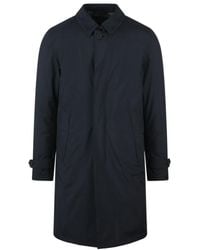 Herno - Laminar Collared Button-Up Padded Coat - Lyst