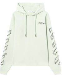Off-White c/o Virgil Abloh - Type Arrow Diagonal Printed Hoodie - Lyst