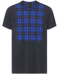 Maison Margiela - Checked Panel T-Shirt - Lyst