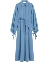 Max Mara - Long Taffeta Shirt Dress - Lyst