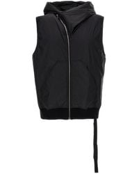 Rick Owens - Zip-Up Hooded Gilet - Lyst