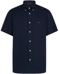 Tommy Hilfiger - Flex Poplin Short-Sleeve Plain Shirt - Lyst
