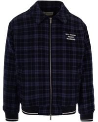 Drole de Monsieur - Drôle De Monsieur Slogan Checked Jacket - Lyst