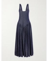 Gabriela Hearst - Isai Pleated Linen And Silk-Blend Maxi Dress - Lyst