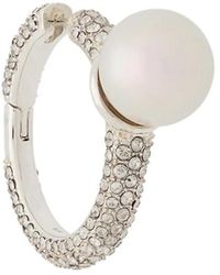 Ambush - Pearl Crystal Ring Earrings - Lyst
