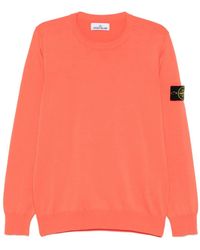 Stone Island - Compass Patch Crewneck Jumper - Lyst