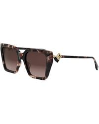 Fendi - Eyewear Oversized-Frame Sunglasses - Lyst