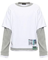 DSquared² - Layered Patch Long Sleeve T-Shirt - Lyst
